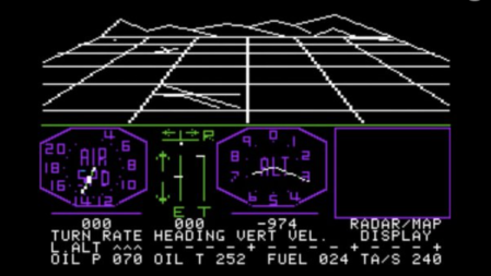 Flight Simulator im Jahr 1980